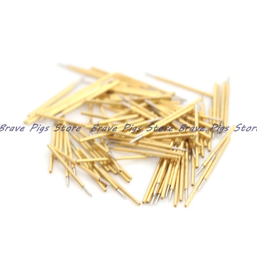 3A 100Pcs/Bag Stainless Steel Spring Test Probe Pogo Pin P50-B1 Dia 0.5mm Length 16.35mm Wholesale