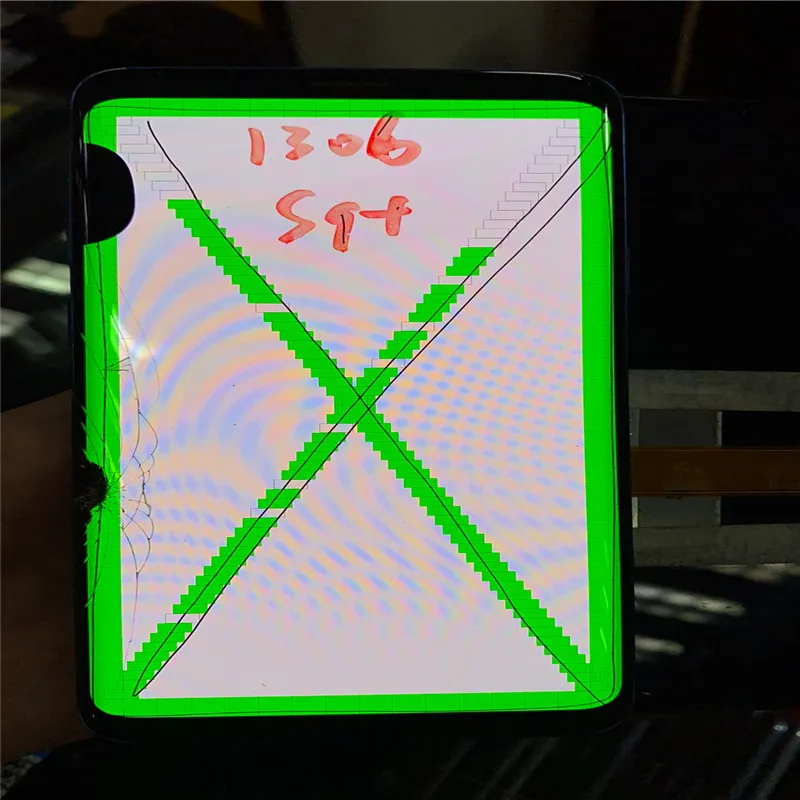 Practice LCD screen for samsung S8 to N10 plus black dot lcd touch working glass broken practicing repair LCD display