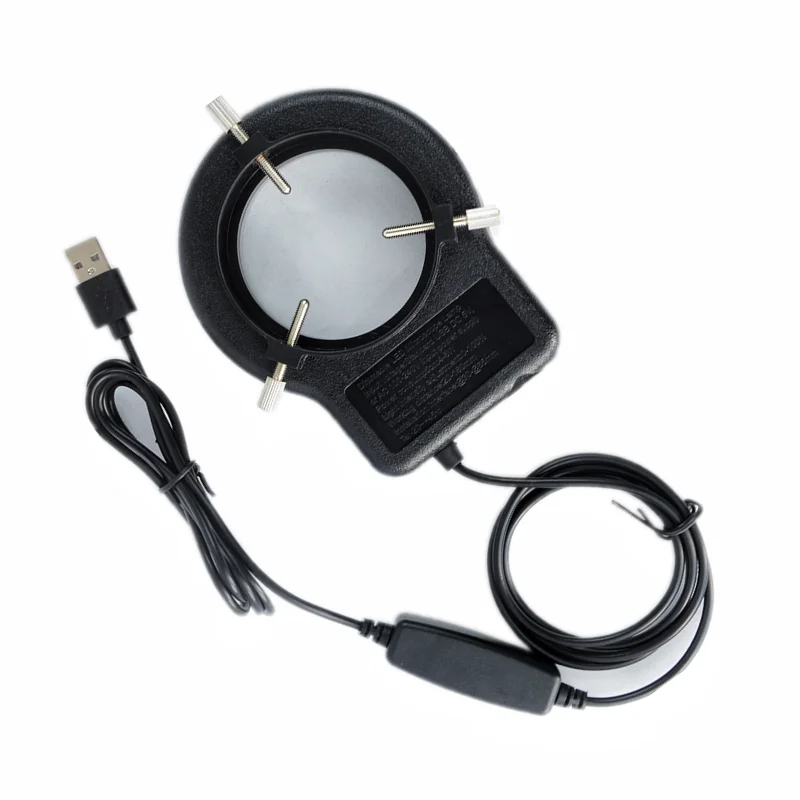 Indústria Visual Microscópio Fonte de Luz Três Cor Luz Ajustável Led Anel Preenchimento Luz Positiva Branco Quente Luz Natural