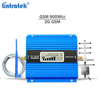 Lintratek GSM Repeater 900Mhz Signal Booster GSM 900 Ampli 2G Mini Mobile Phone Signal Repeater LCD Display Full kit 10M cable