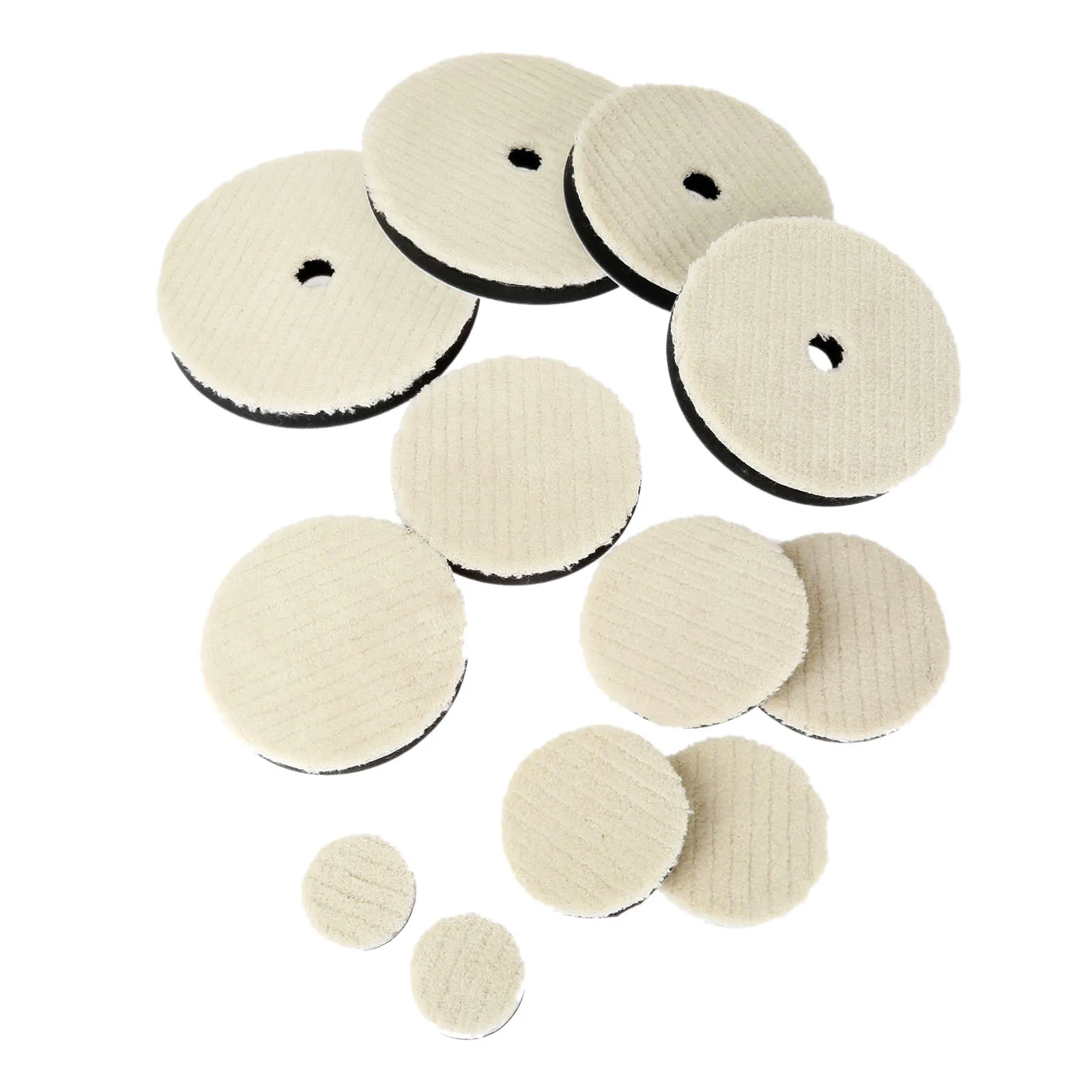 2Pcs 2/3/4/5/6/7 Inch Wool Polishing Disc Polishing Pad For Car Polisher Waxing Buffing Grinding Polishing Wheel Disc