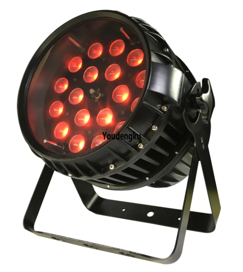 4 pieces 18x15W rgbwa 5 in 1 dmx zoom led par ip65 waterproof led par light with zoom dj bar stage lighting equipment