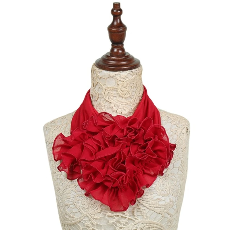 Écharpe à col floral pour femme, foulard imprimé fleur, anneau de cou, écharpes de luxe, mode de la présidence, hiver 2024