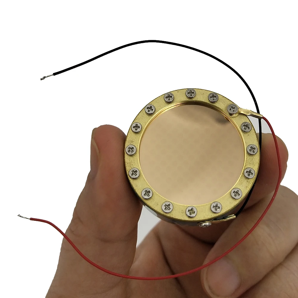 34ミリメートル24 18kゴールド2線式大型ダイアフラムマイクカートリッジコア録音コンデンサーマイクカプセル