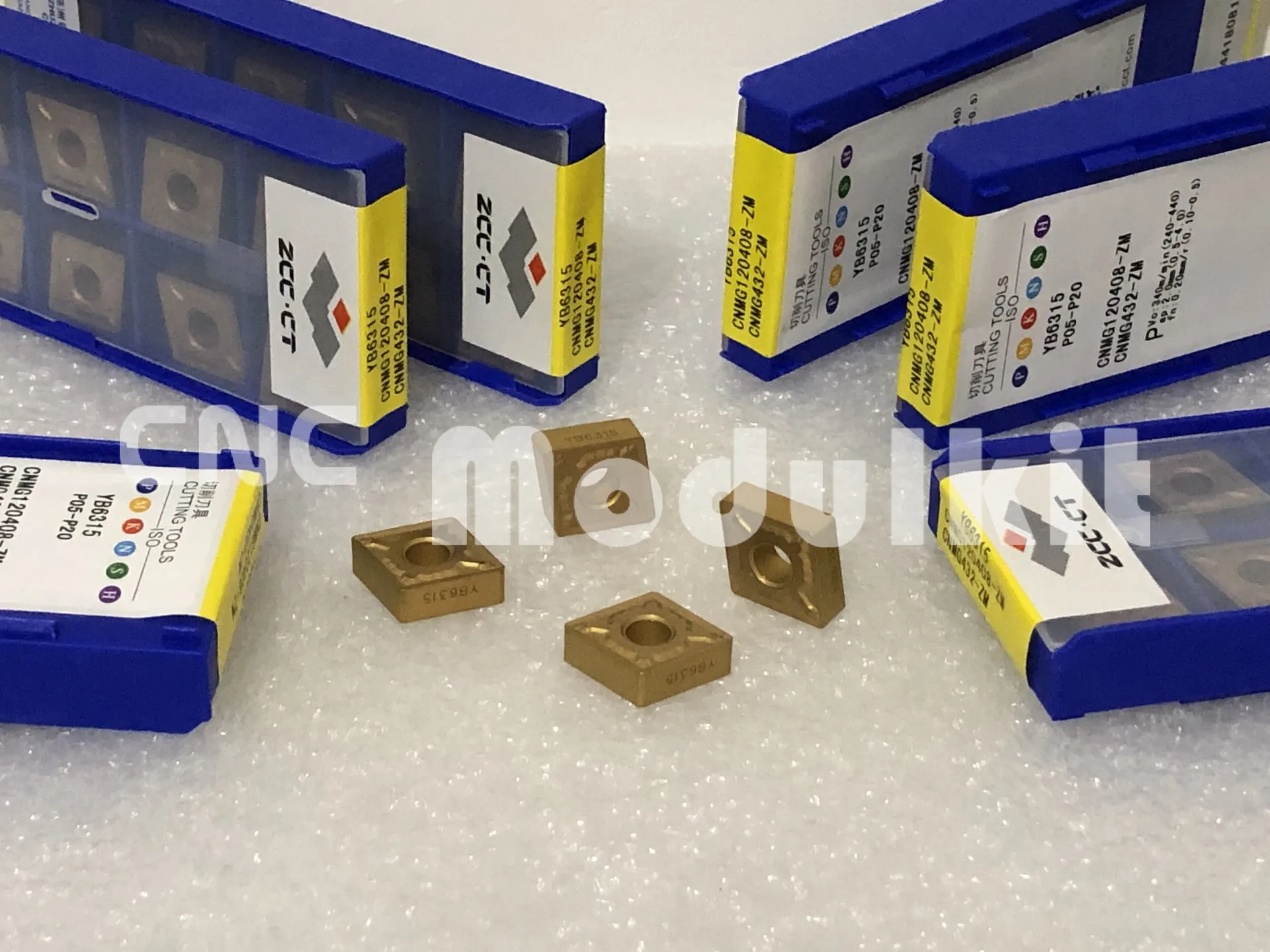 CNMG120408 04-ZM-YB6315 Diamond CNC Lathe Blade ZCC-CT CVD Inserts Carbide 30pc CNC Mill Machinery Blade Cut Tool CNC Modulkit