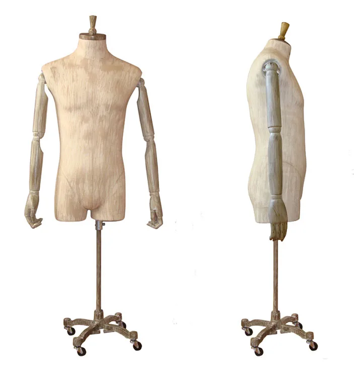 

Retro Model Retro Men's Half Model Casual Wear Figure Male Mannequin Bag Cloth Mold