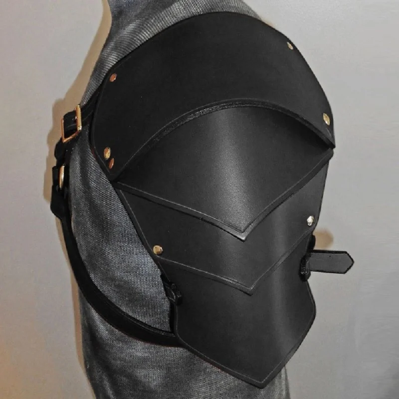 Erwachsene Medieval Warrior Rüstung Party Cosplay Kostüm Requisiten Leder Ritter shouder Rüstung für Männer