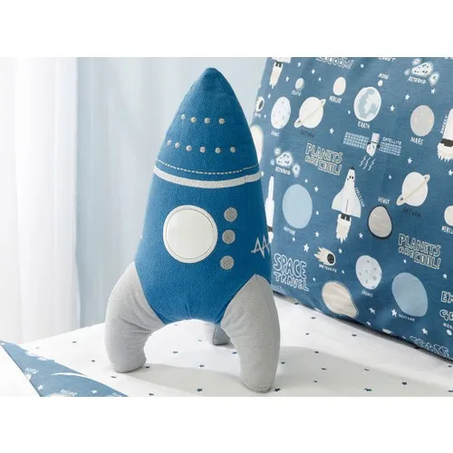 English Home Space Decorative Pillow 36 X19 cm Blue Plush Toy Pillow Kids