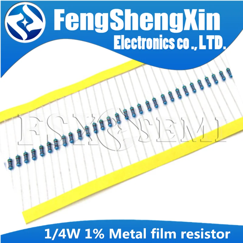 Imagem -05 - Filme de Metal Resistor 1r1m 100r 220r 330r 1k 1.5k 2.2k 3.3k 4.7k 47 22 10k k k 100k 100 220 330 1k5 2k2 3k3 4k7 5000 Peças Lote 4w