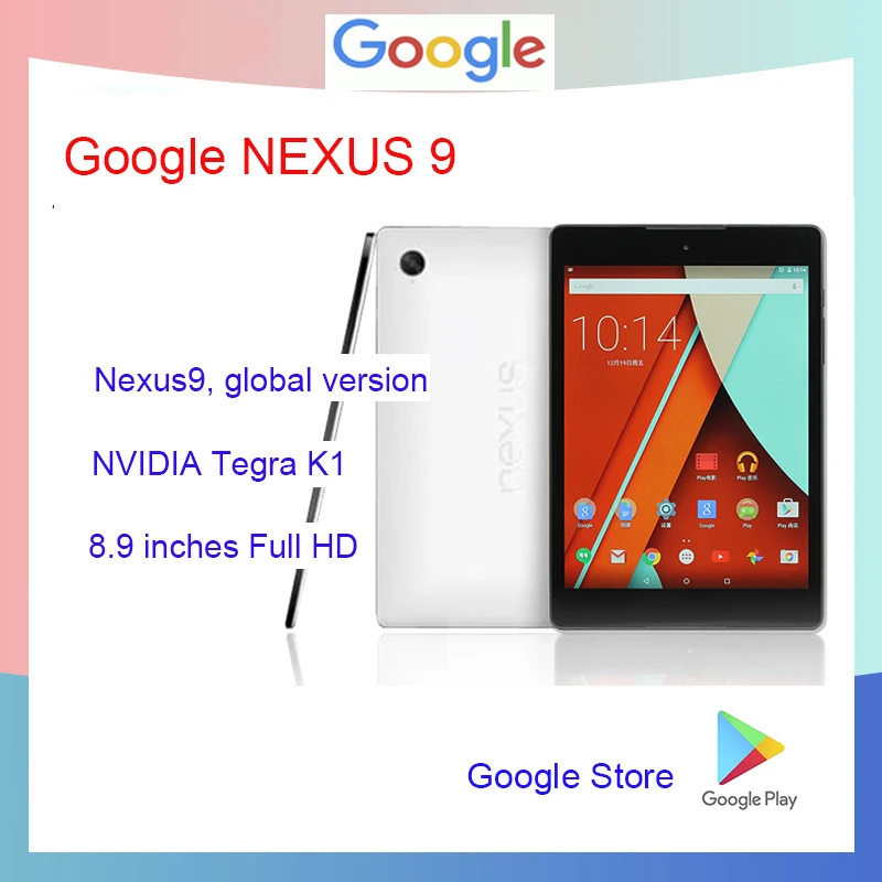 Tablet Google NEXUS 9 Ultratipis Smart Android 8.9-Inci 2K HD IPS Layar Makan Ayam Tablet PC