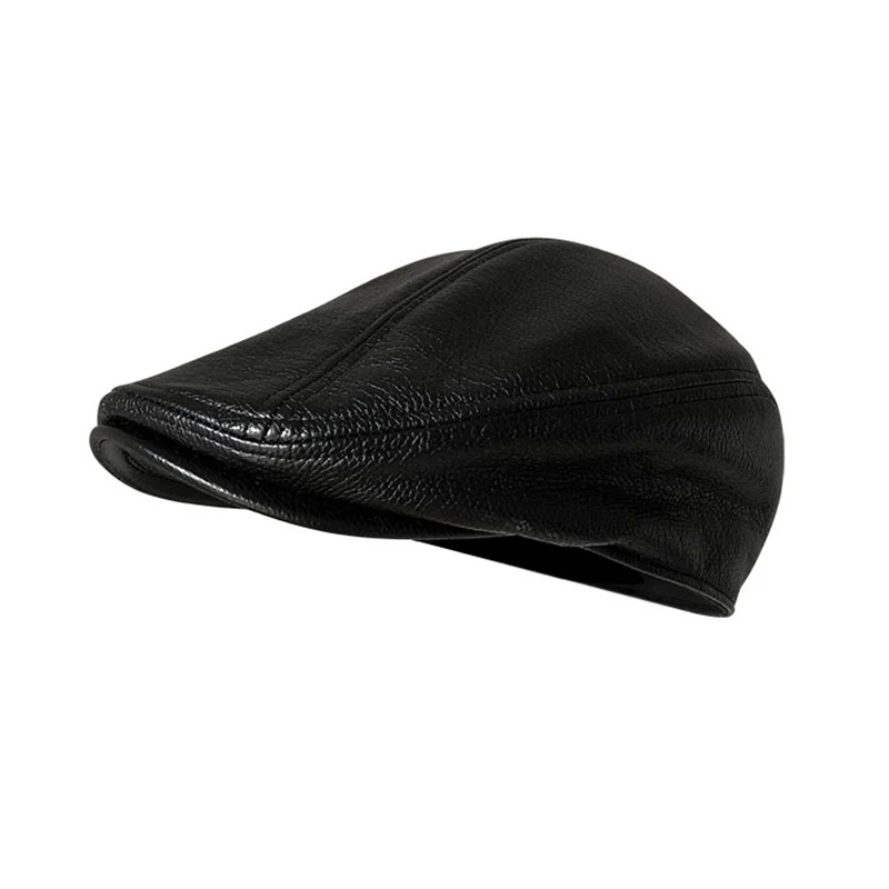 Classic Newsboy Cap For Men Upscale PU Berets Casual HandsomeBaker Boy Hat Women Fashion Boinas Duckbill Cabbie Hats BLM259