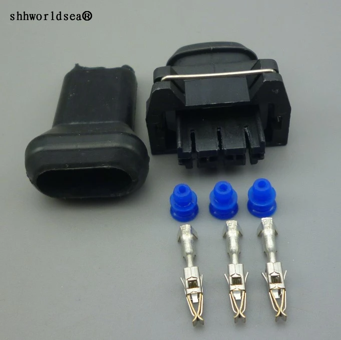 

shhworldsea 1set auto female Connector plug terminal auto socket 3 pin New energy control plug wiring harness plug DJ7033-3.5-21