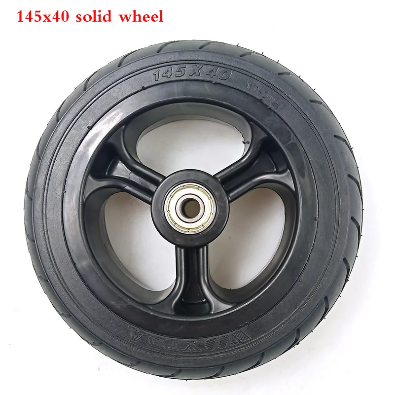 5/5.5 /6 inch solid wheels 5\'\' 5.5x2 145x40 6x2  tyre tire and alloy rim for Fast wheel F0,jackhot,Nes carbon fiber scooter