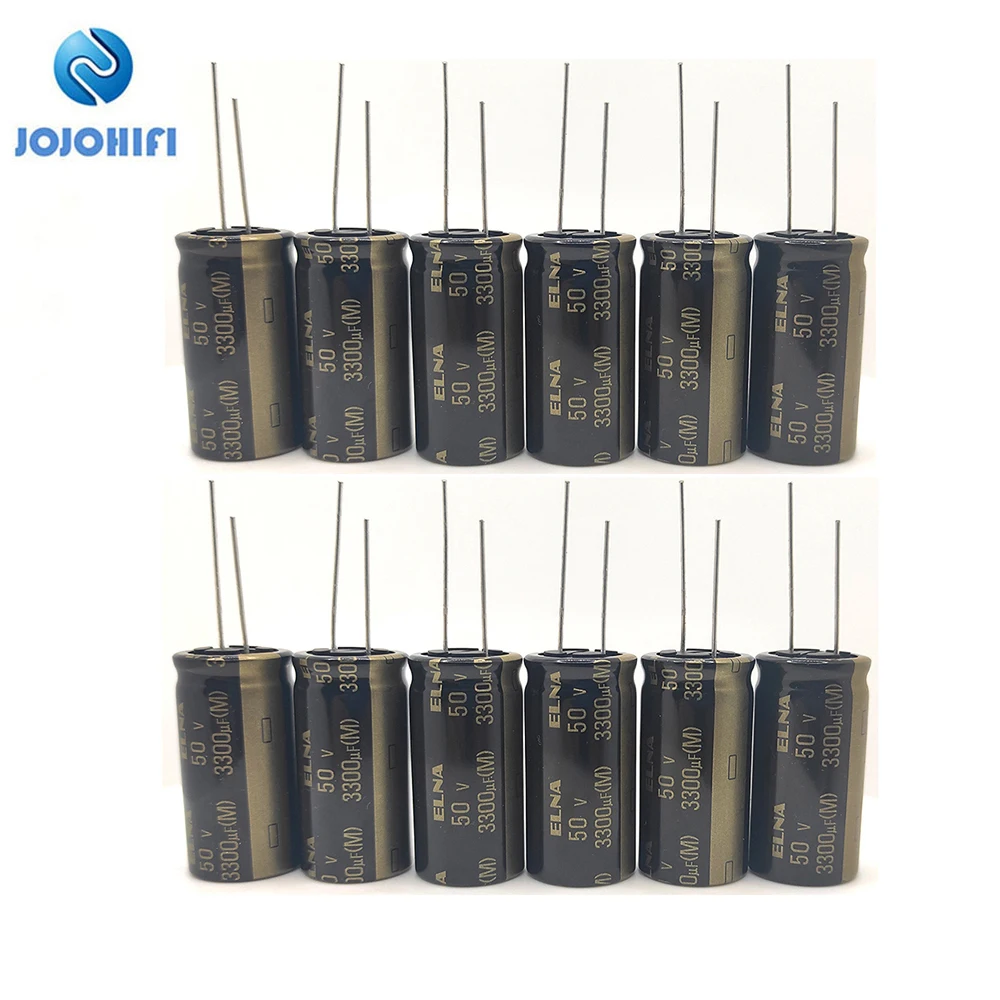 2pcs-20pcs/Lots ELNA RA3 85℃ 50V 3300uF 18x35.5mm Pitch 7.5mm 3300uF/50V HIFI Fever Audio Electrolytic Capacitors