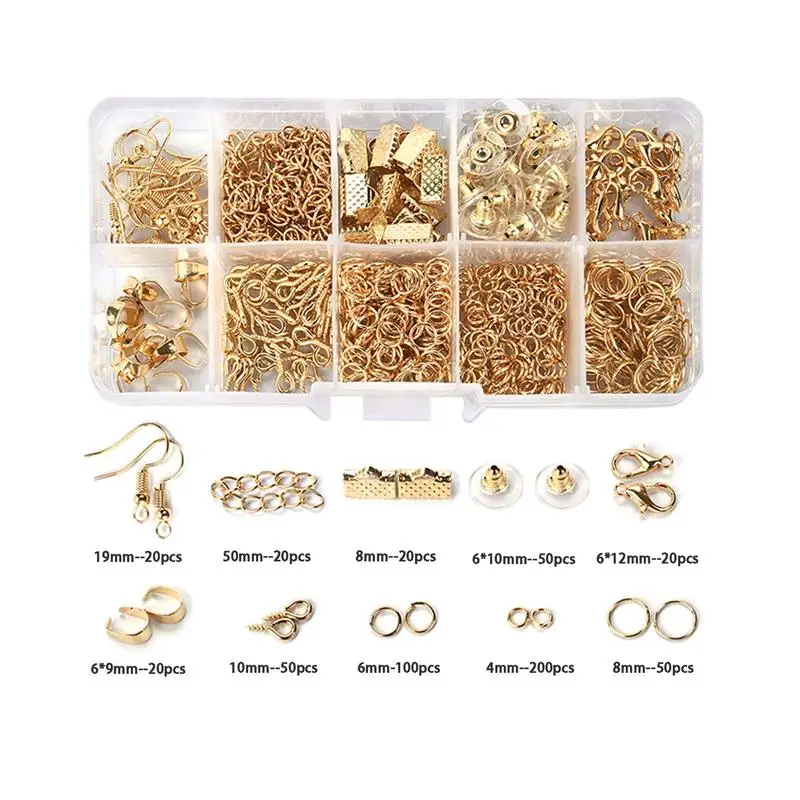 DIY Jewellery Making Kit with Lobster Clasp & Jump Rings