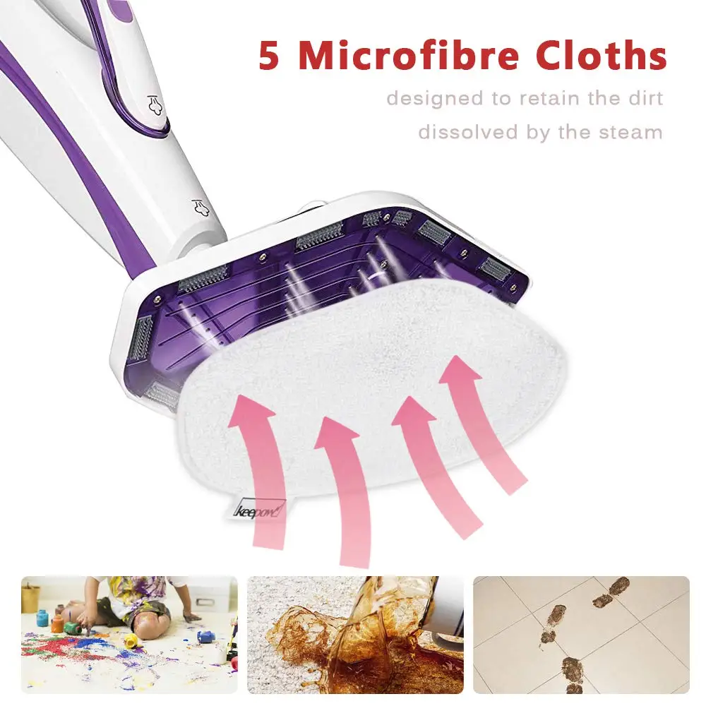 Paños de fregona lavables de limpieza para Polti Vaporetto PAEU0332