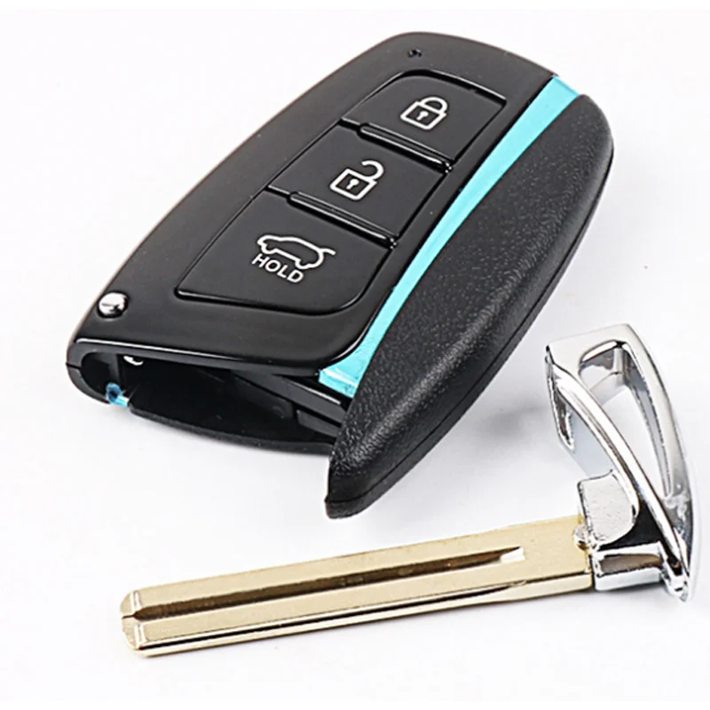 Dakatu Smart Key Case 3 Taste für Hyundai 2012-2017 Genesis Santa Fe Equus Azera Fernbedienung Key Shell Smart Fob