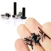 50pcs M1 M1.2 M1.6 M2 M2.5 M3 M4 Tiny Mini Repair Fix Laptop Computer Phone Toys Glasses Printer Cross Phillips Round Head Screw