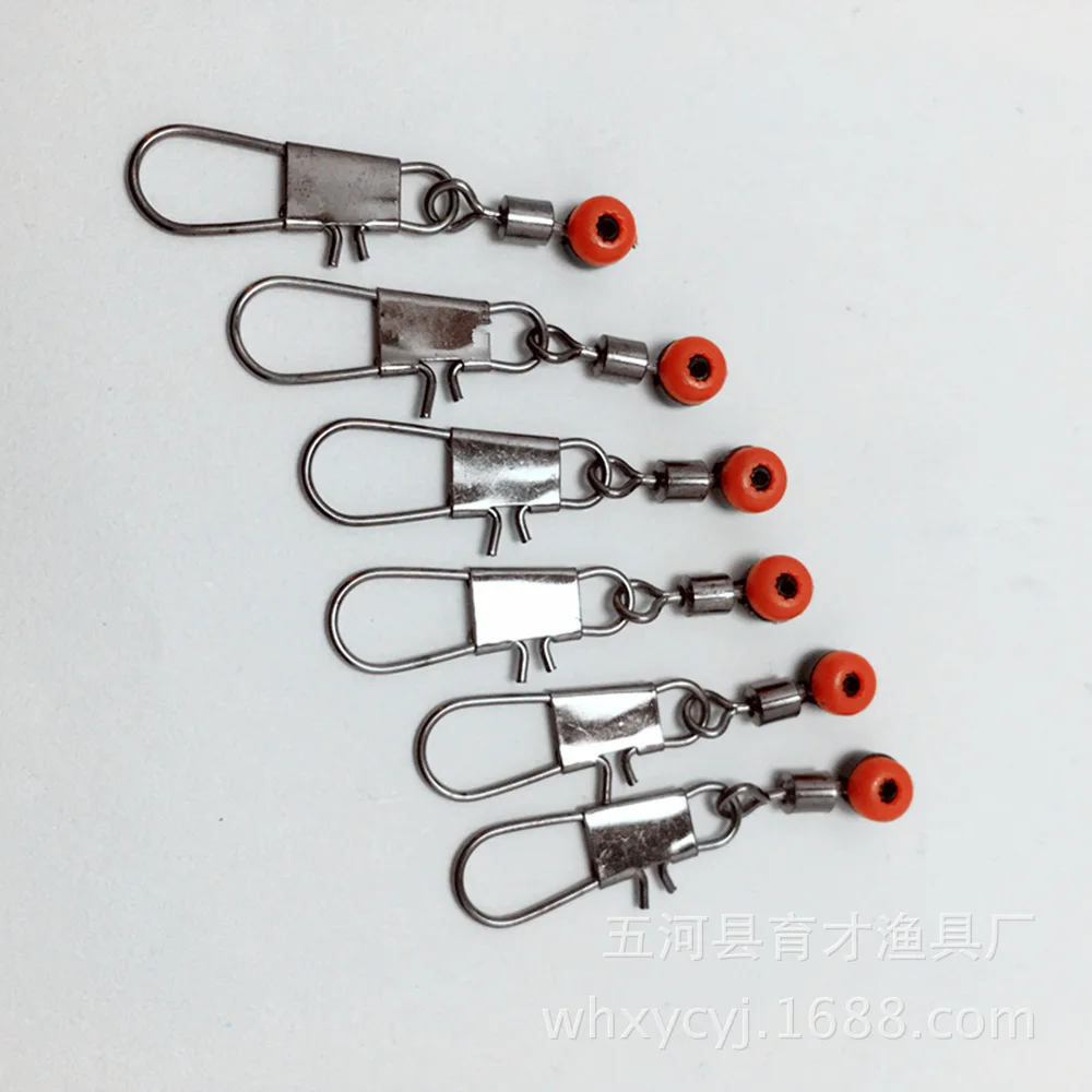 10 Stks/partij Fishing Float Bobber Stopt Ruimte Bonen Connectors Zee Zoutwater Gereedschap Connector Rolling Swivel Levert Visgerei