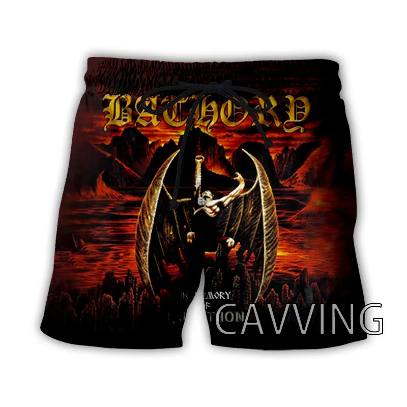 Nieuwe Mode Vrouwen/Mannen 3D Print Bathory Band Zomer Strand Shorts Streetwear Mannen Snel Droog Vakantie Casual Shorts