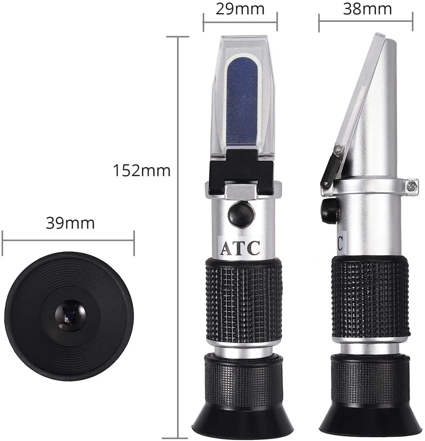 Honey Baume Refractometer 58-90% Brix Scale & 12-27% Honey Water Moisture Content Baume Tester for Honey Moisture Brix and Baume