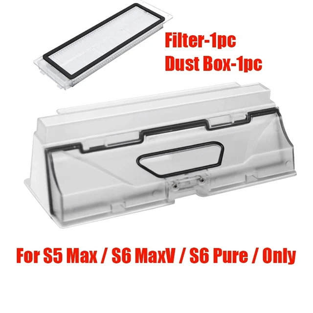 Voor XiaoMi Roborock s5 Max s6 MaxV s6 Pure Vacuüm Onderdelen Watertank Stof Box HEPA Filter Hoofdborstel Mop Doek Zijborstel