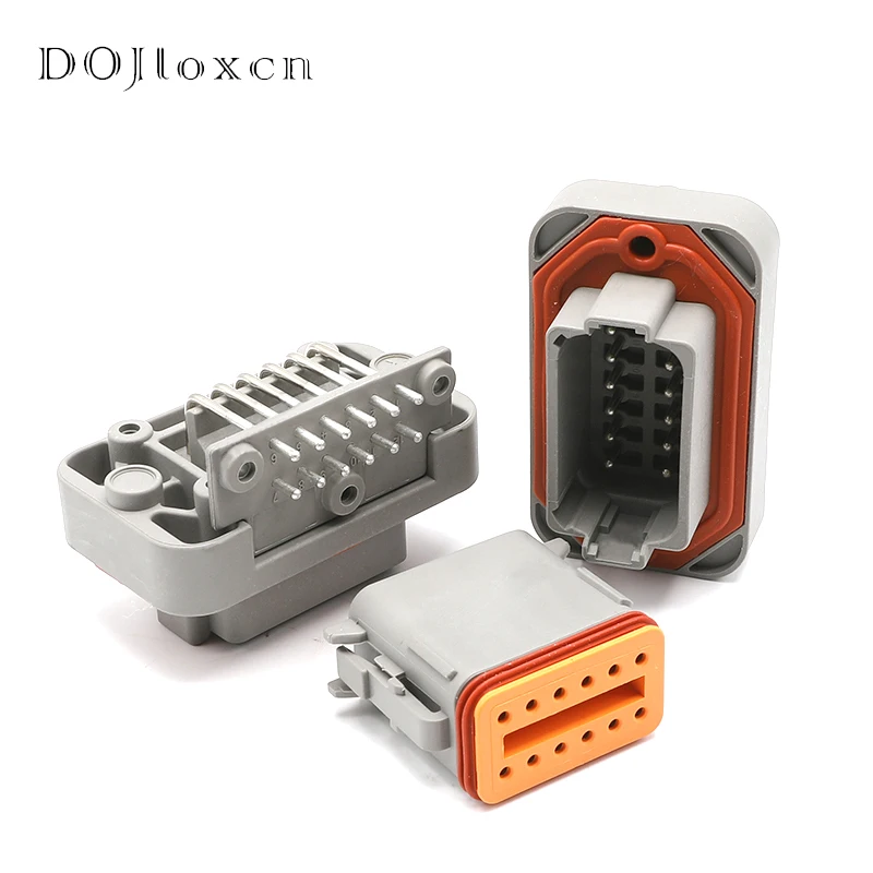 1 Set 2/4/6/8/12 Pin Deutsch DT Connector Waterproof DT13-6P DT13-8PA Socket Plug For Auto Motor With Pins DT15-2P DT15-4P