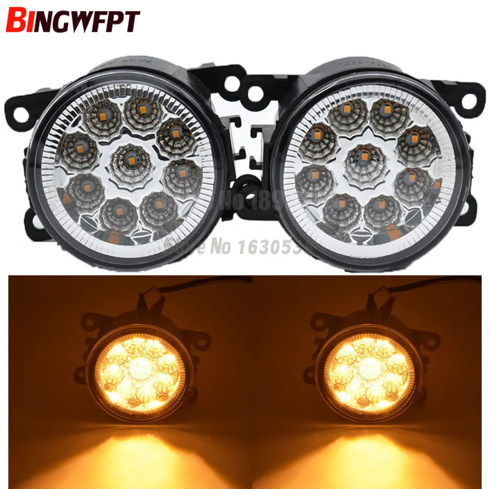 2PCS For Mitsubishi Pajero Sport /Montero Sport/Nativa/Prajero Dakar 9-Pieces Led Fog Lights H1112V 55W Halogen Fog Head Lamp