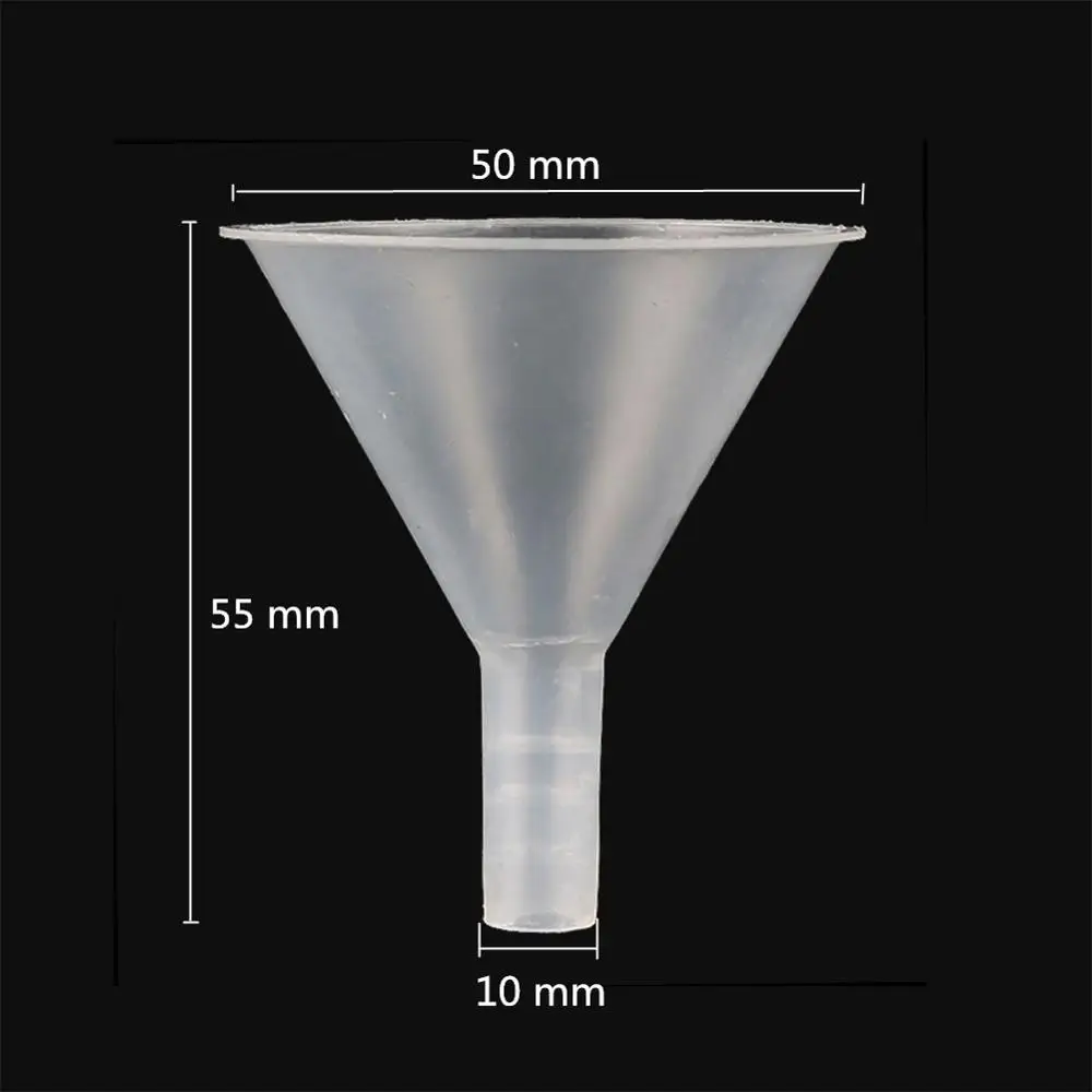 10 Pcs 50mm Plastic Small Funnels Perfume Liquid Essential Oil Filling Empty Bottle Packing Tool Laboratory Supplies