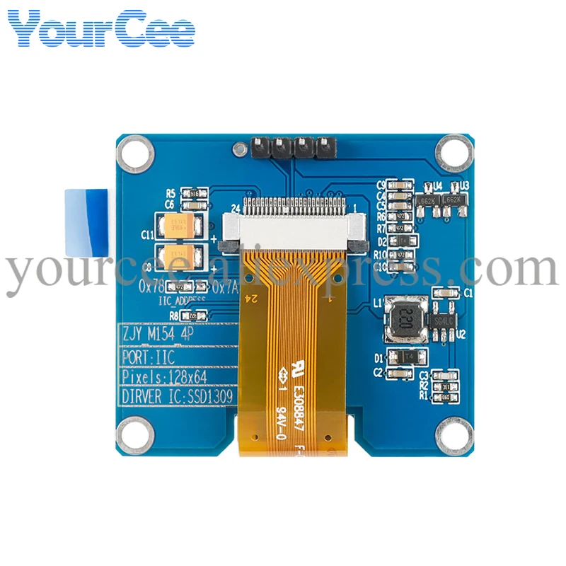 Imagem -05 - Módulo Lcd Led Display Board Tela Oled Ssd1309 Spi Iic 128x64 128x64 154