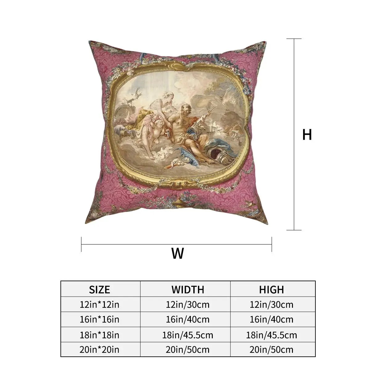 Francois Boucher Venus Pillowcase Decoration Cushions Throw Pillow for Sofa Polyester Double-sided Printing Creative