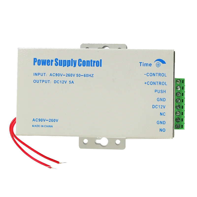 Contrôleur d\'accès d\'alimentation, système de sécurité de porte, source électrique, DC 12V, 3A, 5A, 36W, tension large, AC 110 ~ 240V, 50-60HZ