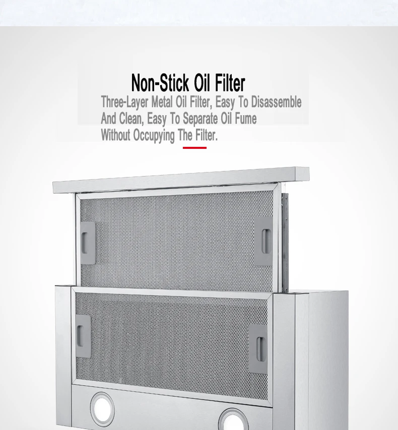 900mm 내부 순환 범위 후드 활성탄 필터 벽 캐비닛, 숨겨진 SmallSmoke-무료 파이프 쇼핑몰 후드