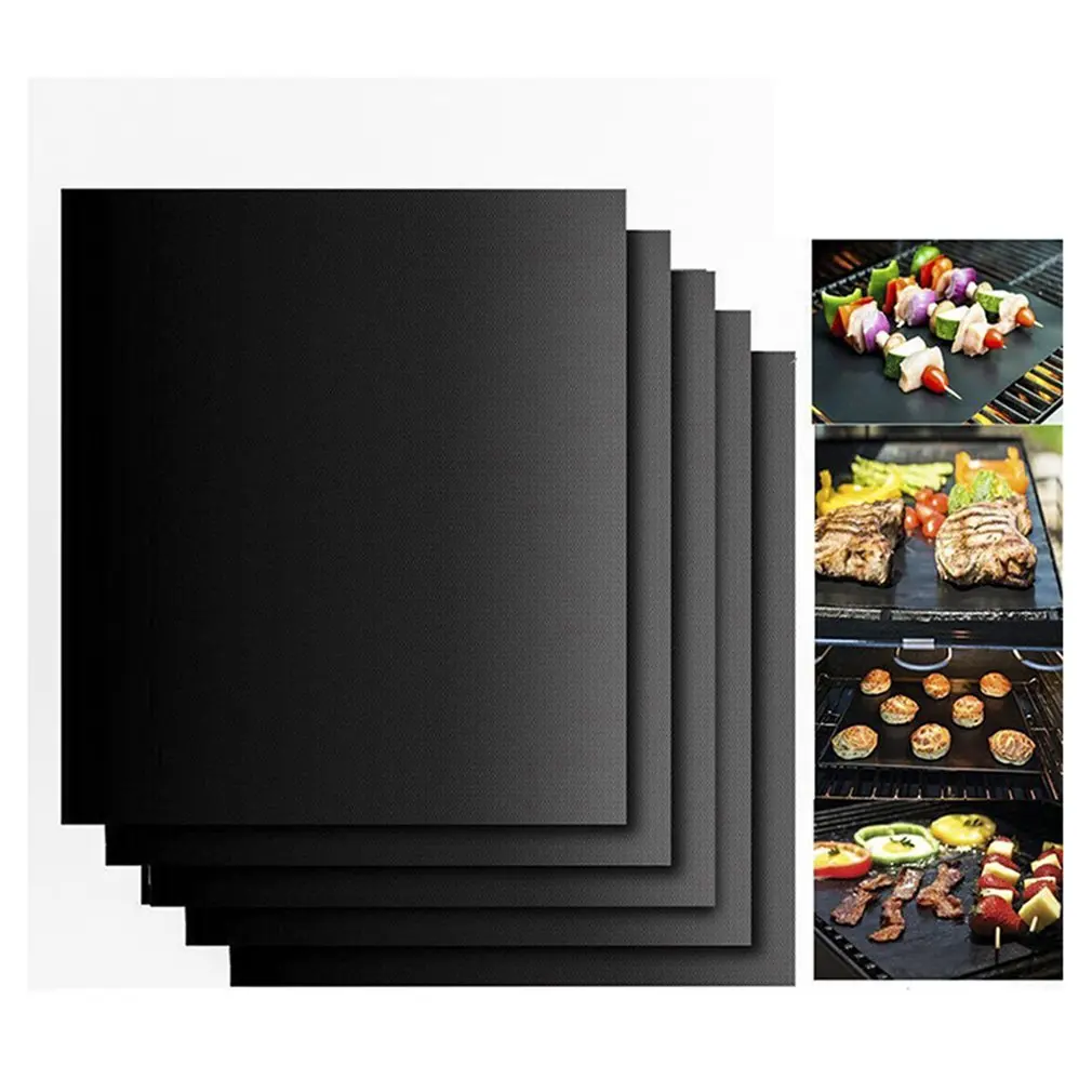 

Barbecue Grill Mat Reusable Non-Stick Bbq Cooking Baking Mats Covers Sheet Foil Bbq Liner Tool 33*40Cm 0.2Mm Thick