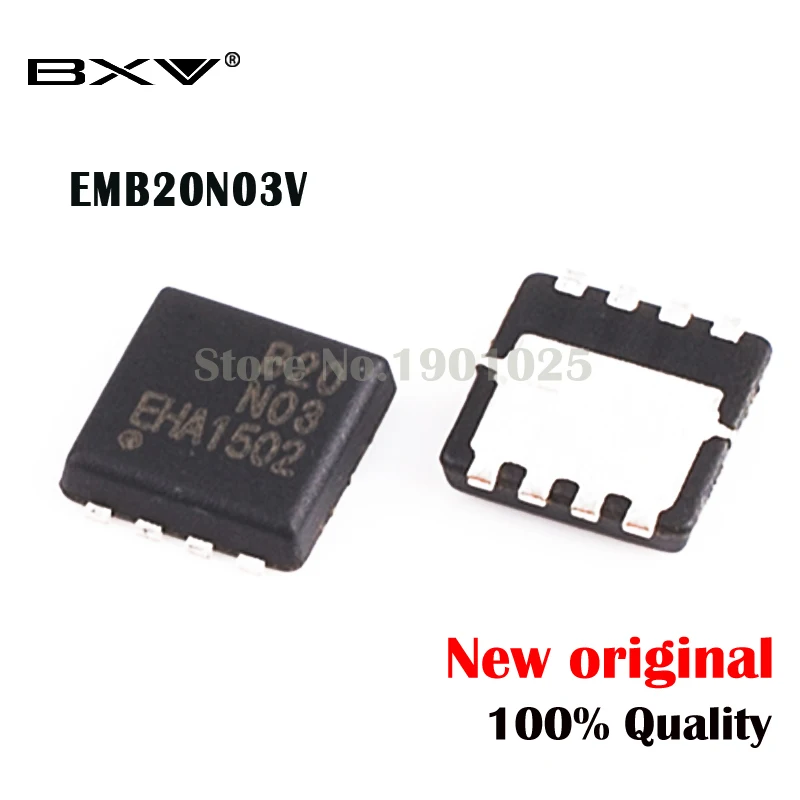 

5pcs EMB20N03V EMB20N03 B20N03 3mm*3mm MOSFET QFN-8 new original