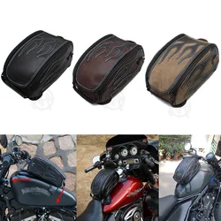 Waterproof Magnetic Motorcycle PU Leather Oil Fuel Tank Travel Bag for Harley-Davidson Honda Rebel  CM300 CM500 CMX500