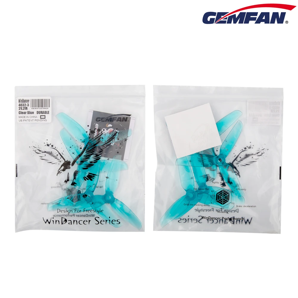 Gemfan 4032 4 Zoll Tri-Blade/3-Blatt-Propeller CW CCW Kompatibel mit 1406 2205 Bürstenlosem Motor für RC FPV Drohnen-Teile – Detail 10