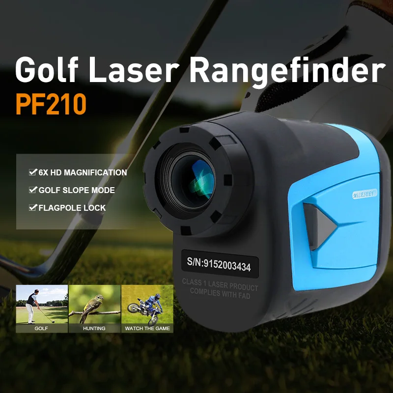 Telemetro telescopico Mileseey PF210 per misuratore di distanza Laser portatile portatile da Golf con batteria senza scatola per campeggio da caccia