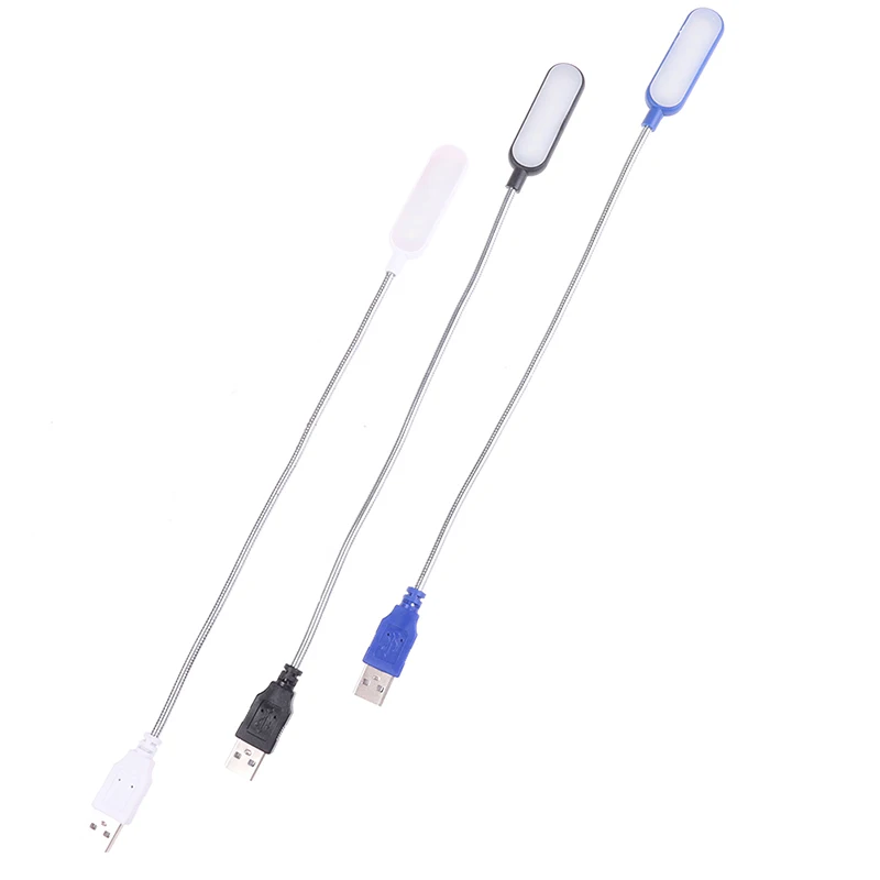 1pc Portable USB LED Mini Book Light Reading Light Table Lamp Flexible 6leds USB Lamp for Power Bank Laptop Notebook PC Computer