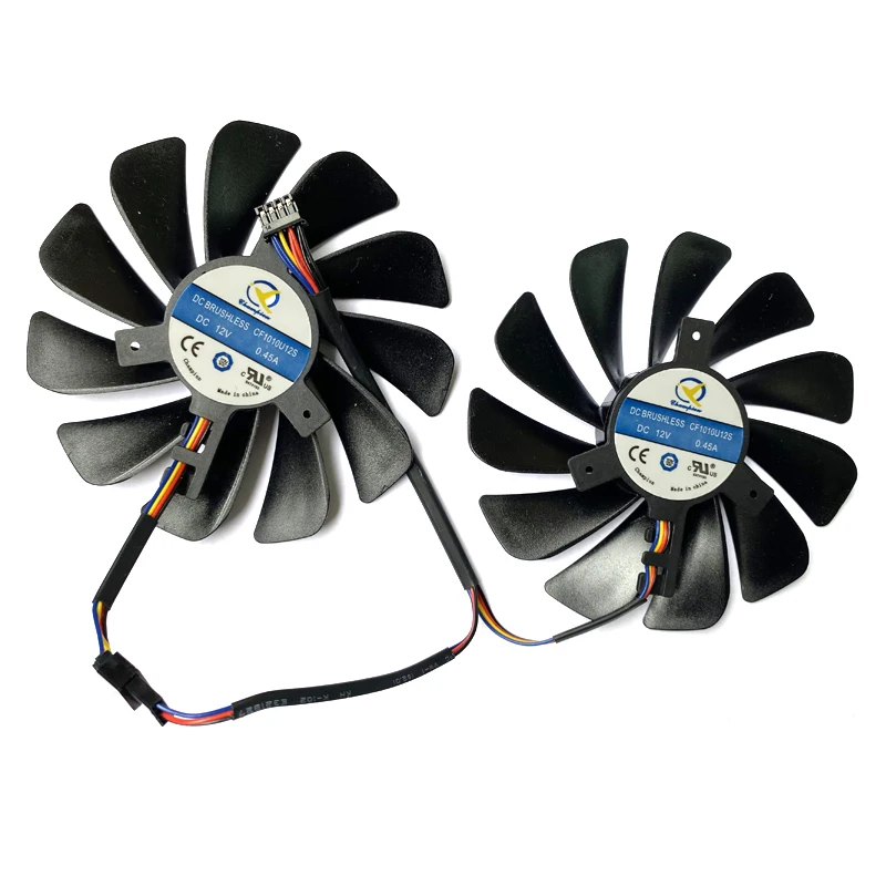 2 stücke 95mm 4pin 12 CF1010U12S FDC10U12S9-C AMD Radeon RX 5700 GPU FAN Für ASRock RX 5700 XT Challenger RX5700 CLD 8GO Lüfter