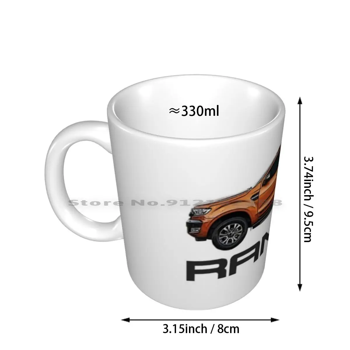 Ranger And Logo Ceramic Mugs Coffee Cups Milk Tea Mug Ranger Ute Truck 4wd 4x4 Wildtrak Raptor F150 F250 Creative Trending