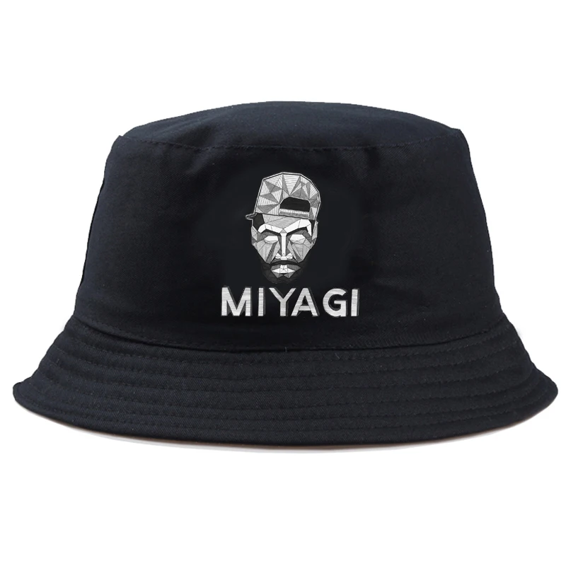 Hot Hajime Miyagi Andy Panda Bucket Hat Fishing Hunting Cap Outdoor Beach Fisherman Panama Women men Cotton