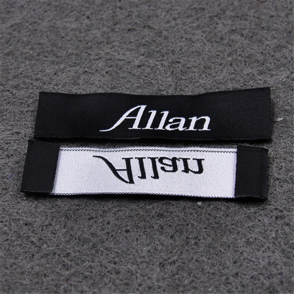 Personalized Name Clothing Labels For Textile Brand Logo Sewing Cloth Label Custom Woven Labels For Clothing Fabric Tags