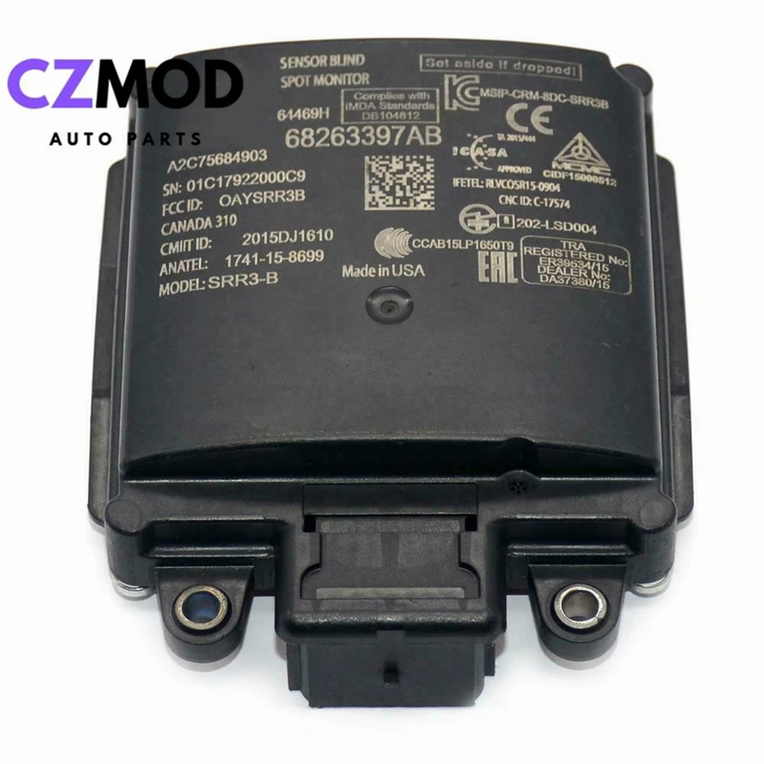 CZMOD Original 68263397AB Blind Spot Monitor Detection Radar Sensor Unit Module For Jeep Cherokee Dodge Ram 1500 Car Accessories