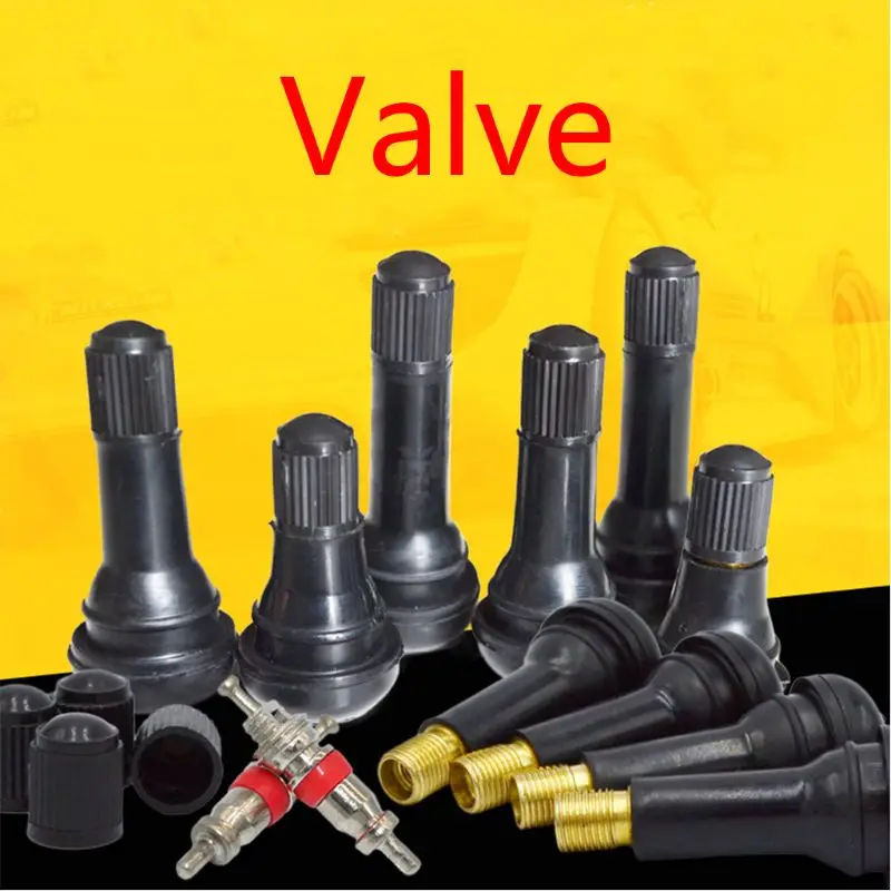 100pcs TR414/TR413/TR412 Rubber Tire Valve Cap Car Truck Tubeless Tyre Valve Stem Cover Zinc Alloy Rubber Tire Stem Caps Car Acc