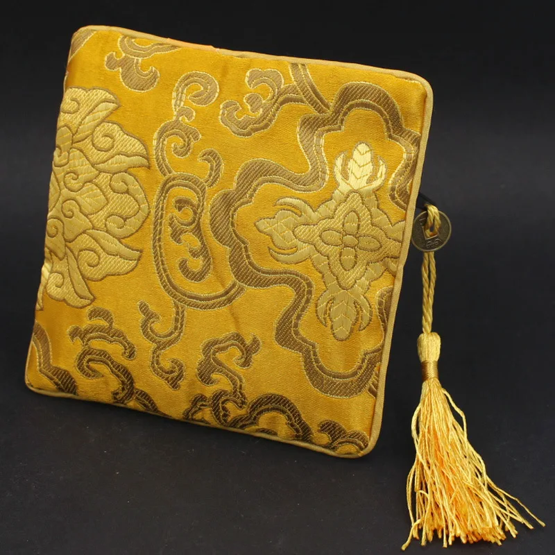 กระเป๋าของขวัญ Handmade ซิปของขวัญ Dompet Koin สไตล์จีนผ้าไหมกระเป๋าเครื่องประดับ Trinket หวีที่เก็บเครื่องสำอางกระเป๋าหูฟังกระเป๋า