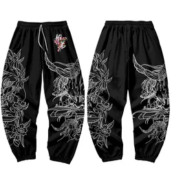 2021 Joggers Harajuku Sweatpant Fashion Men Pocket Cargo Pants Hip Hop Black Print Trousers Sweatpants