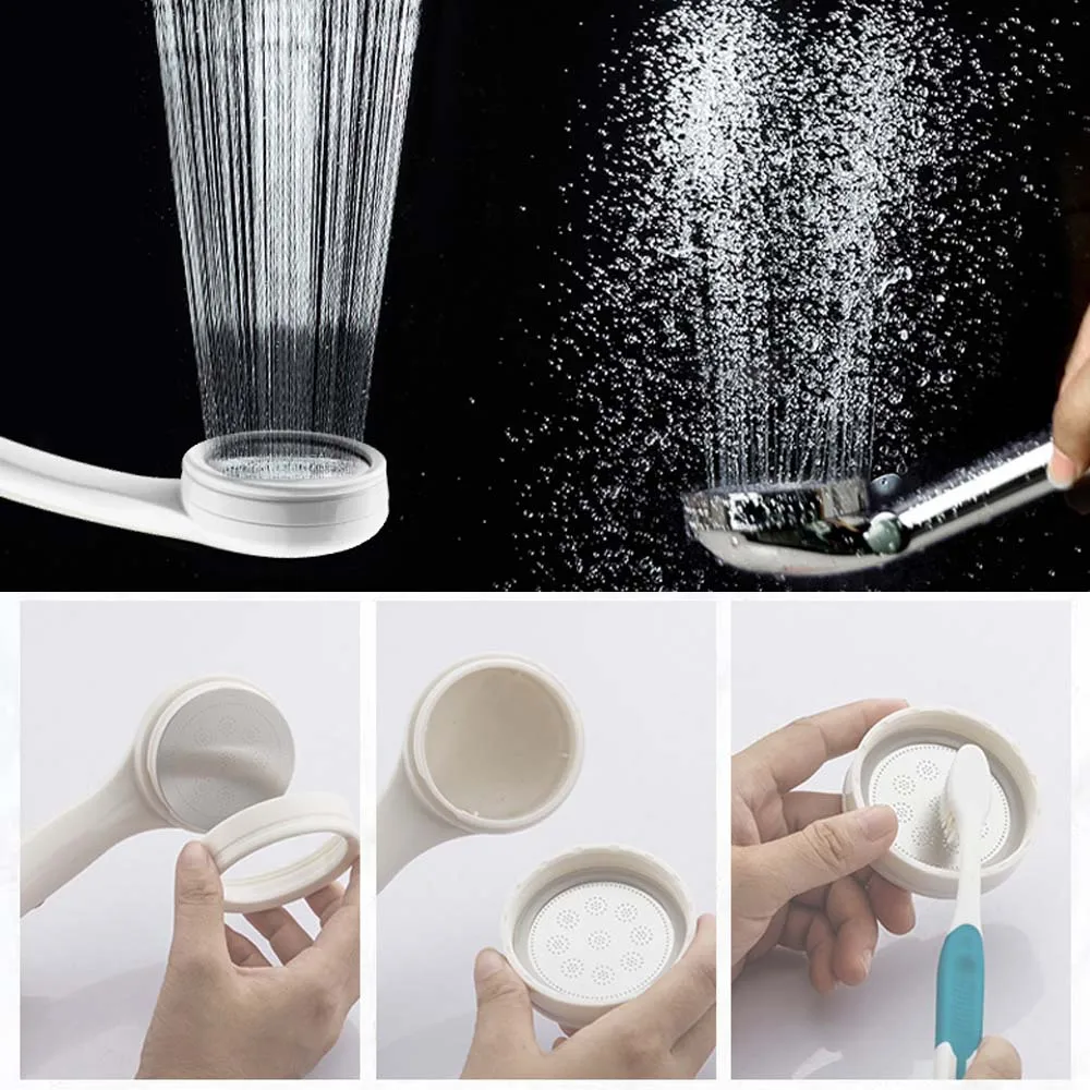 Economic Type Plastic Chrome Single Function High Pressure Water Saving Bathroom Hand Shower Head