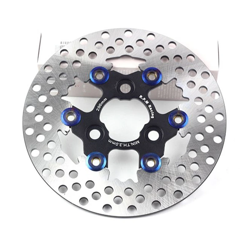 200mm RPM Disc Brake 3 Hole 57mm 70mm Motorcycle Floating Disk Rotor Caliper Universal Front Rear Wheel For Yamaha Scooters Niu