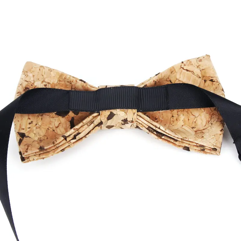 New Children Cork Wooden Fashion Bow Ties Kid Novelty Handmade Solid Neckwear for Kids Wedding Party Wood Gift Child Bowtie